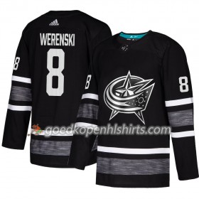 Columbus Blue Jackets Zach Werenski 8 2019 All-Star Adidas Zwart Authentic Shirt - Mannen